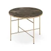 Stolik kawowy Azella ciemny marmur / złoty