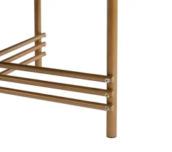 Stolik kawowy Bonnie czarny/złoty stelaż