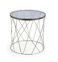 Stolik kawowy Borda chrom, szkło -