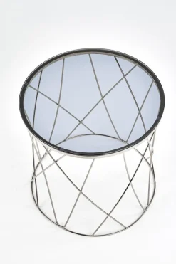 Stolik kawowy Borda chrom, szkło -