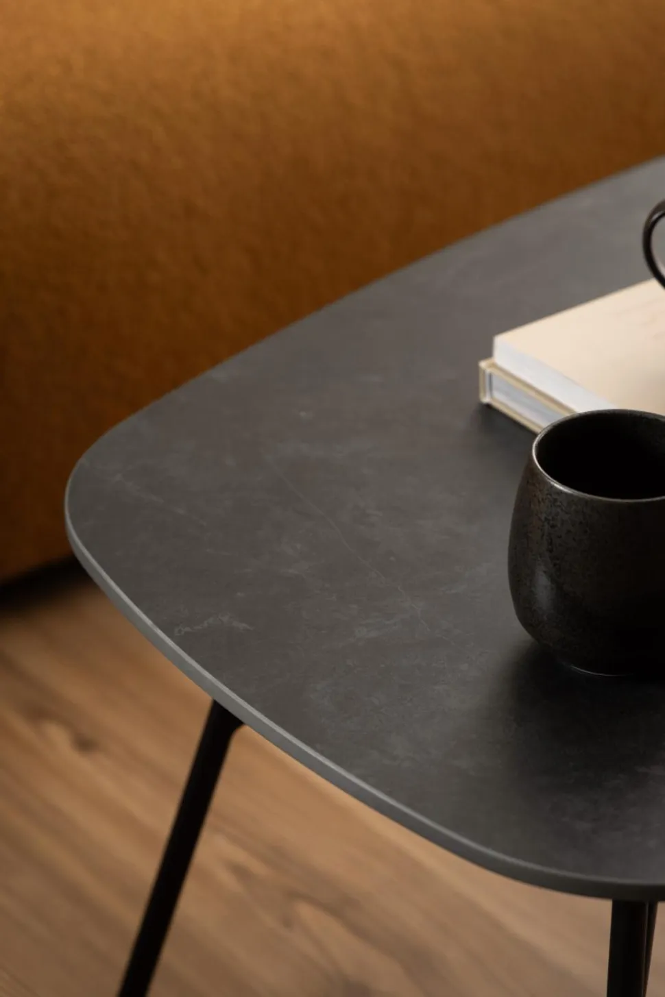 Stolik kawowy Caracas 120x60cm czarna ceramika