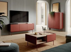 Stolik kawowy Cashmer czerwony