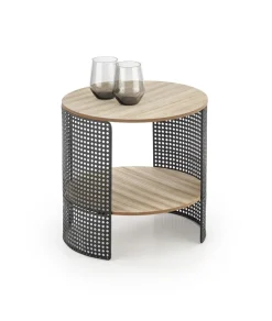 Stolik kawowy Collo naturalny/czarny