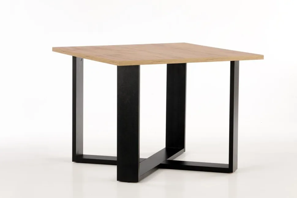 Stolik kawowy Cross dąb wotan/czarny