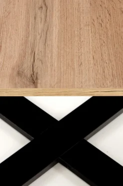 Stolik kawowy Cross dąb wotan/czarny