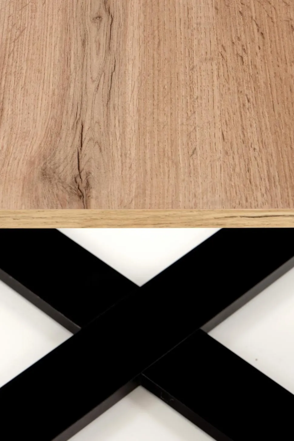 Stolik kawowy Cross dąb wotan/czarny
