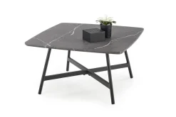 Stolik kawowy Farra szary marmur/czarny