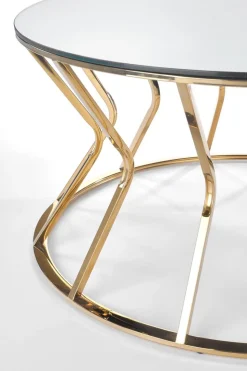 Stolik kawowy Finea L lustro / złoty