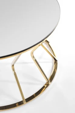Stolik kawowy Finea L lustro / złoty