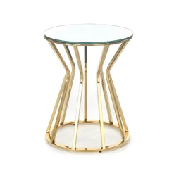 Stolik kawowy Finea S lustro / złoty