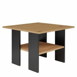 Stolik kawowy Forbes naturalny/czarny