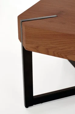 Stolik kawowy Frada orzechowy/czarny