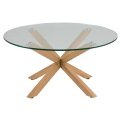 Stolik kawowy Heaven szkło/naturalny