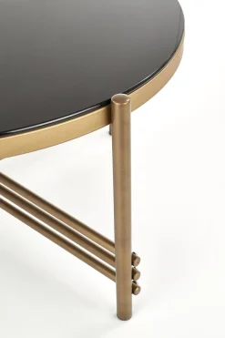 Stolik kawowy Izella złoty, czarny