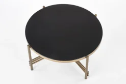 Stolik kawowy Izella złoty, czarny