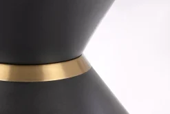 Stolik kawowy Javin M biały marmur/czarny