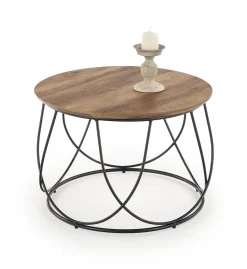 Stolik kawowy Jenna czarny/ orzechowy