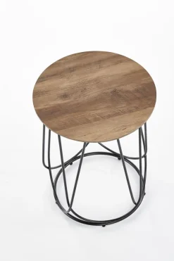 Stolik kawowy Jenna S czarny/orzechowy