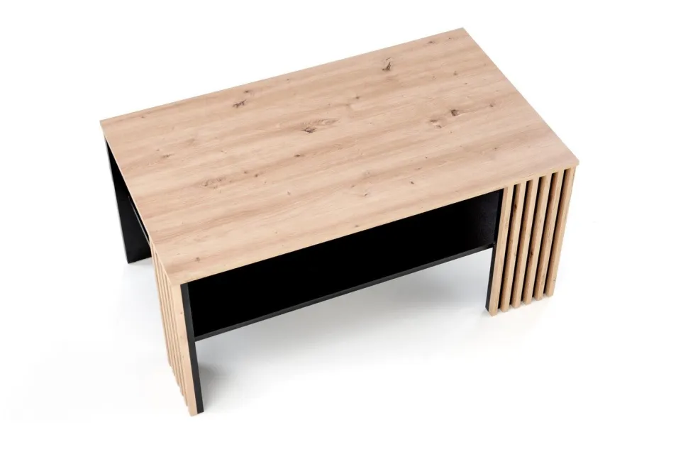 Stolik kawowy Kirsten dąb artisan/czarny