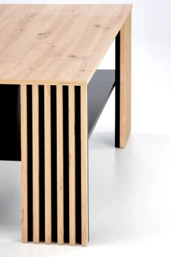 Stolik kawowy Kirsten dąb artisan/czarny