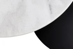 Stolik kawowy Lahti biały marmur/ czarny