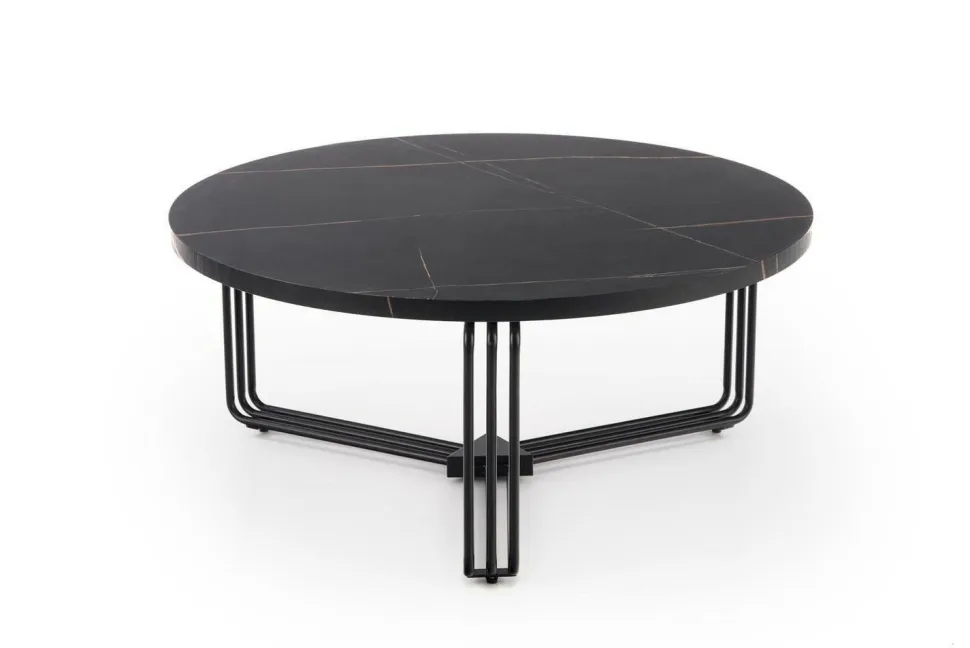 Stolik kawowy Lintica L czarny marmur/
