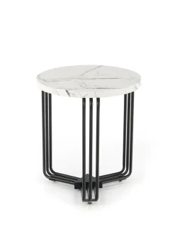 Stolik kawowy Lintica S biały marmur/