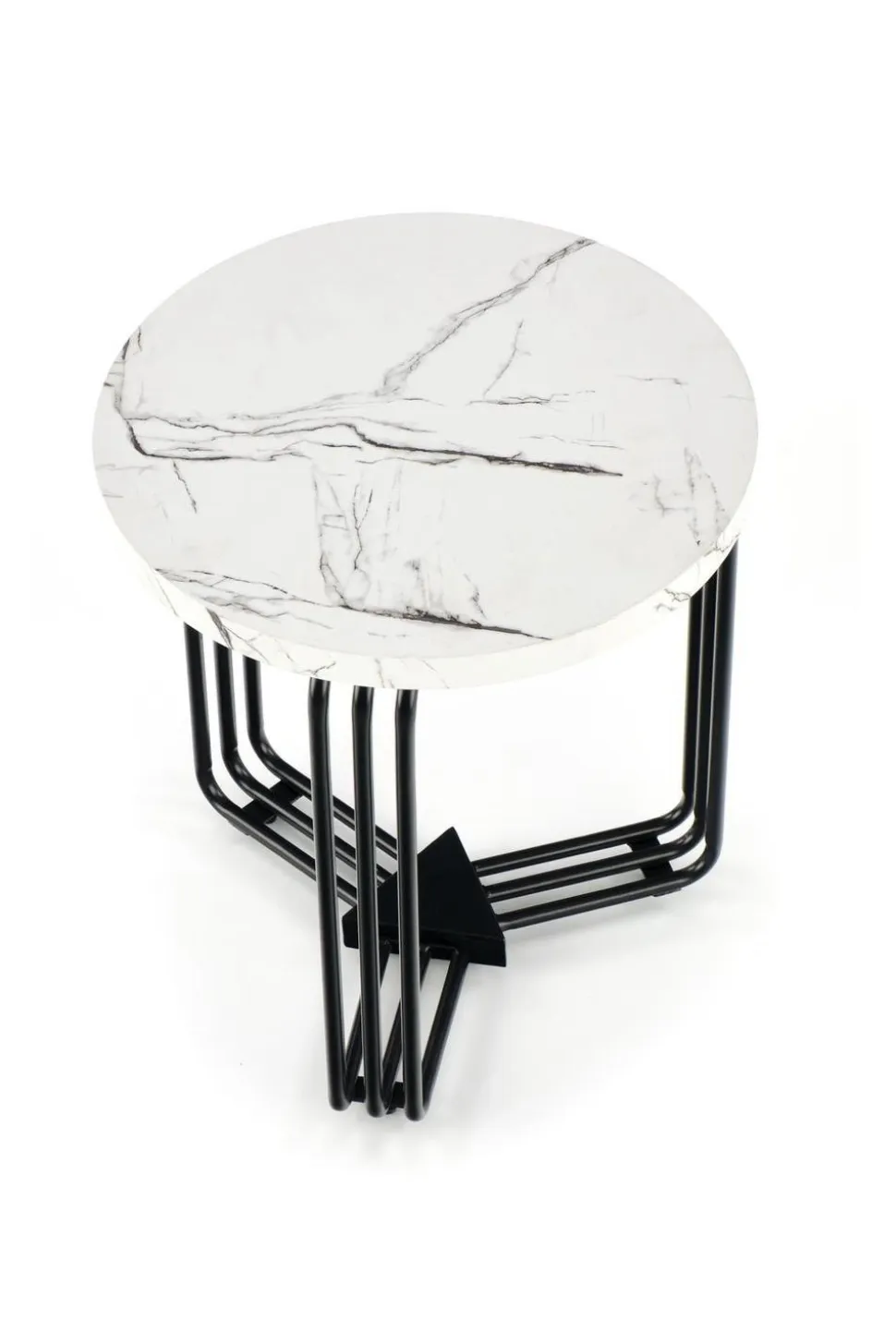 Stolik kawowy Lintica S biały marmur/