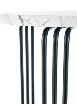 Stolik kawowy Lintica S biały marmur/
