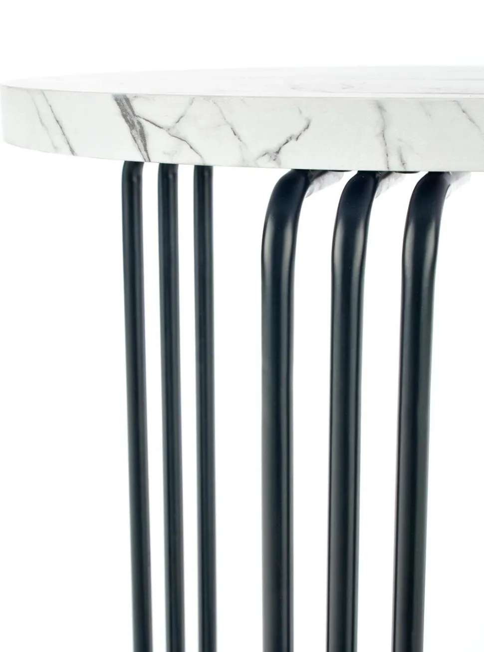 Stolik kawowy Lintica S biały marmur/