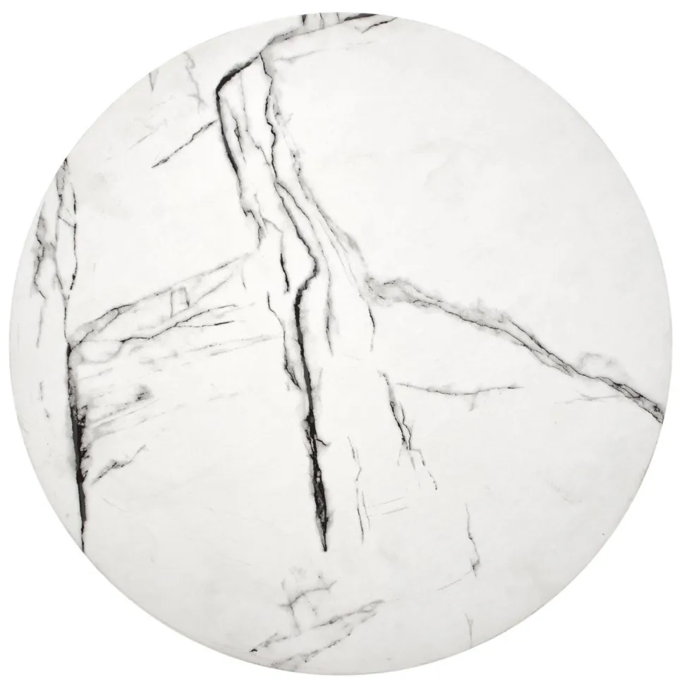 Stolik kawowy Lintica S biały marmur/