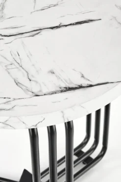 Stolik kawowy Lintica S biały marmur/