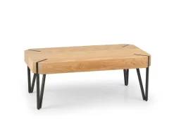 Stolik kawowy Lofty dąb złoty / czarny