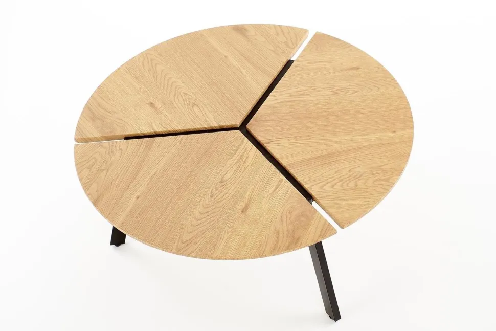 Stolik kawowy Louza czarny/ dąb złoty