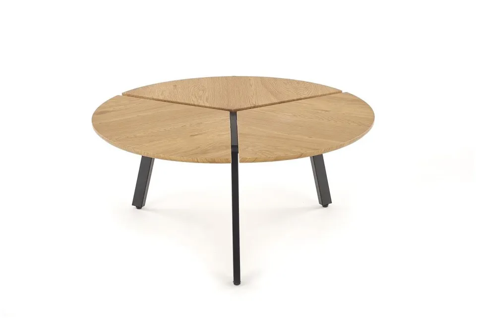 Stolik kawowy Louza czarny/ dąb złoty