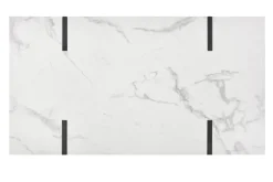 Stolik kawowy Marbella biały marmur/czarny