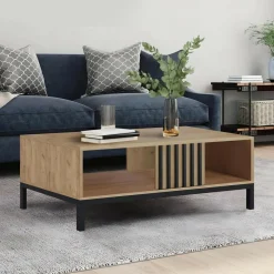 Stolik kawowy Markle dąb craft/czarny