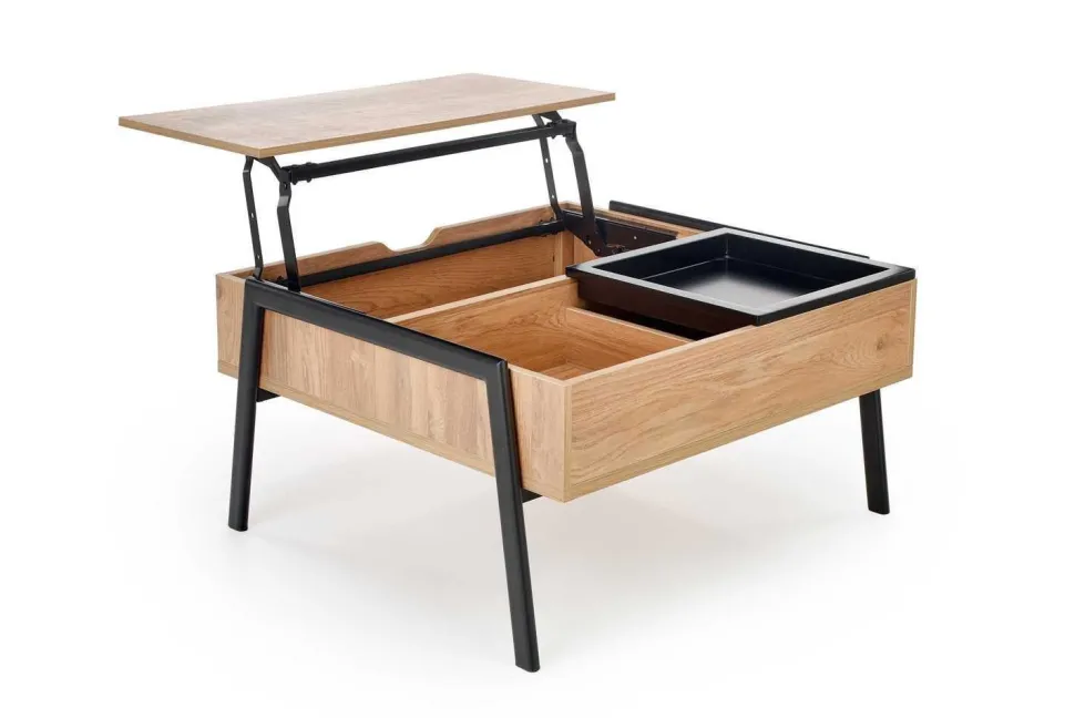 Stolik kawowy Mobis naturalny/ czarny