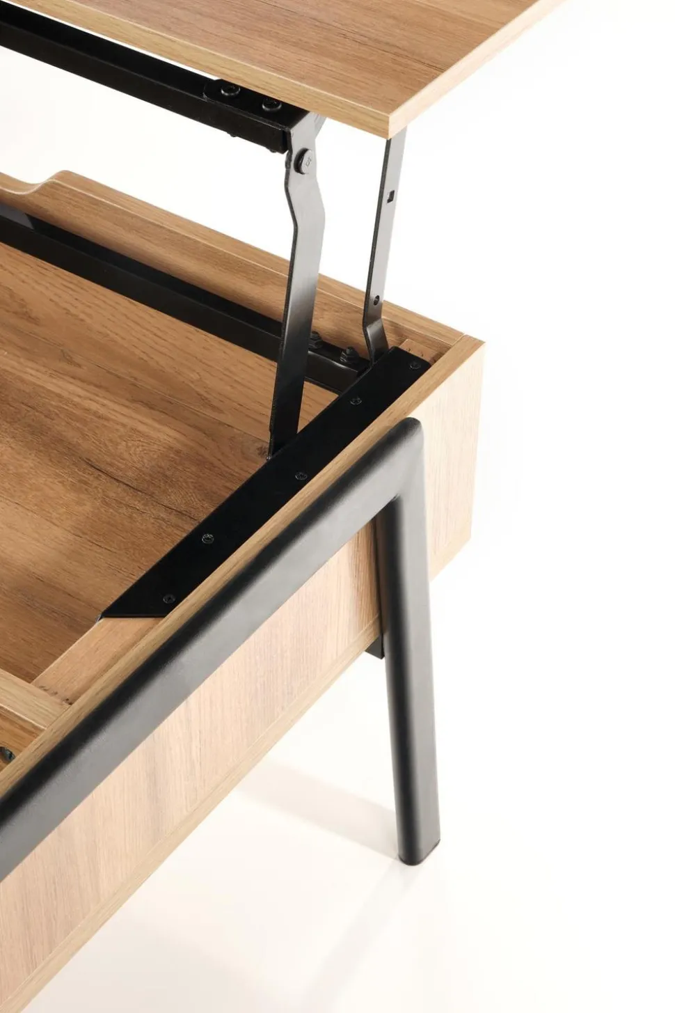 Stolik kawowy Mobis naturalny/ czarny