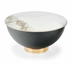 Stolik kawowy Moonshine L biały marmur/