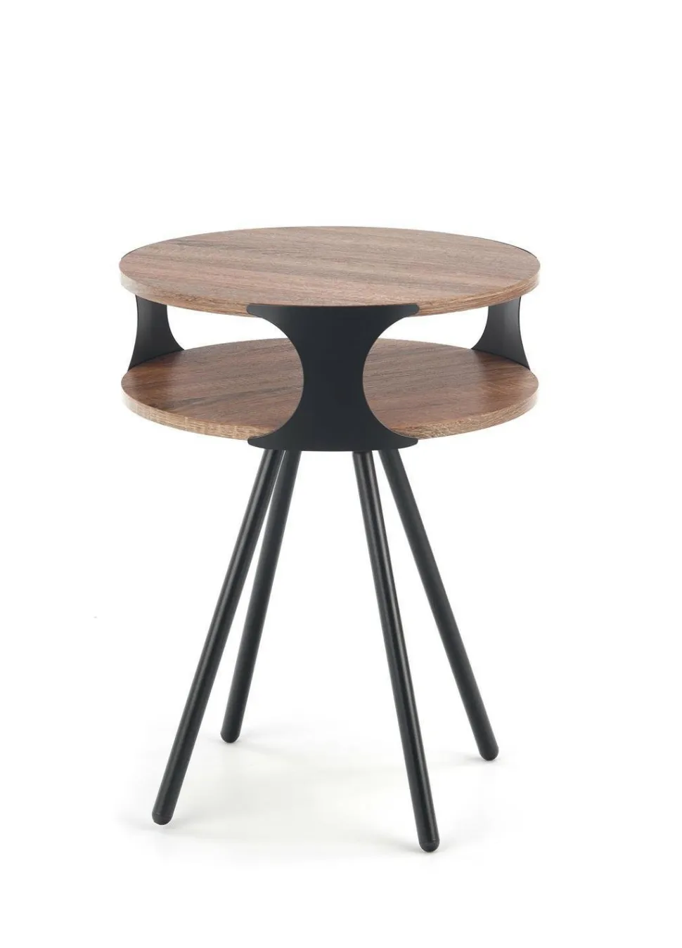 Stolik kawowy Nabul czarna / ciemny dąb