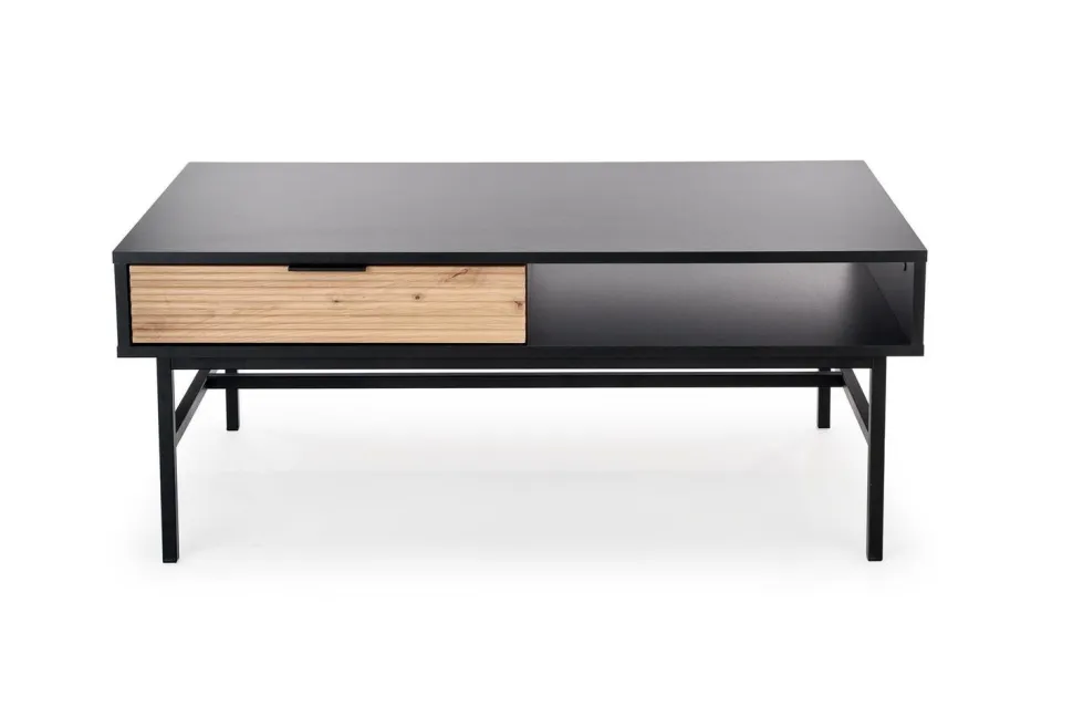 Stolik kawowy Nihala dąb artisan/ czarny