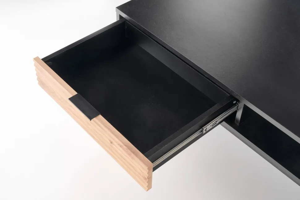 Stolik kawowy Nihala dąb artisan/ czarny