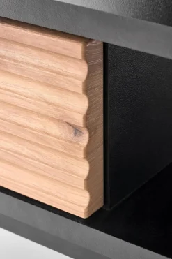 Stolik kawowy Nihala dąb artisan/ czarny