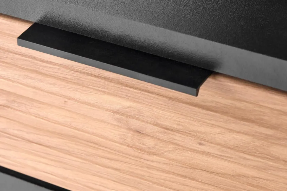 Stolik kawowy Nihala dąb artisan/ czarny