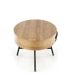 Stolik kawowy Paola dąb złoty/czarny