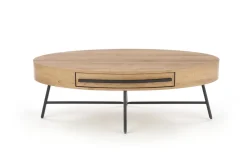 Stolik kawowy Paola dąb złoty/czarny