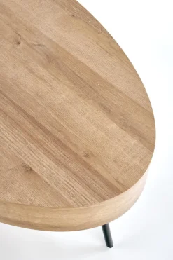 Stolik kawowy Paola dąb złoty/czarny