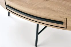 Stolik kawowy Paola dąb złoty/czarny