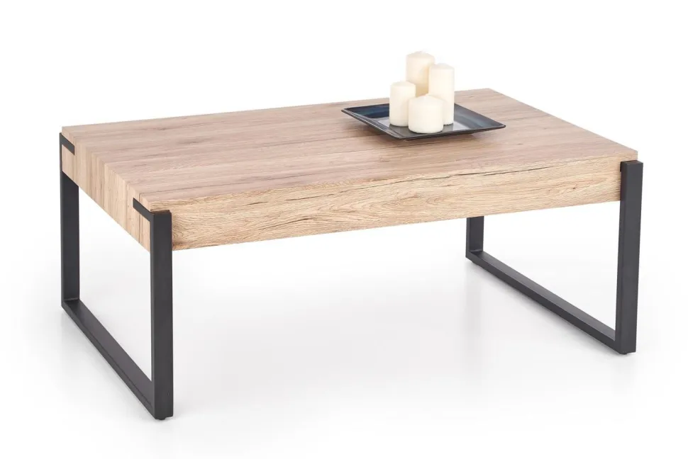 Stolik kawowy Piri dąb san remo / czarny